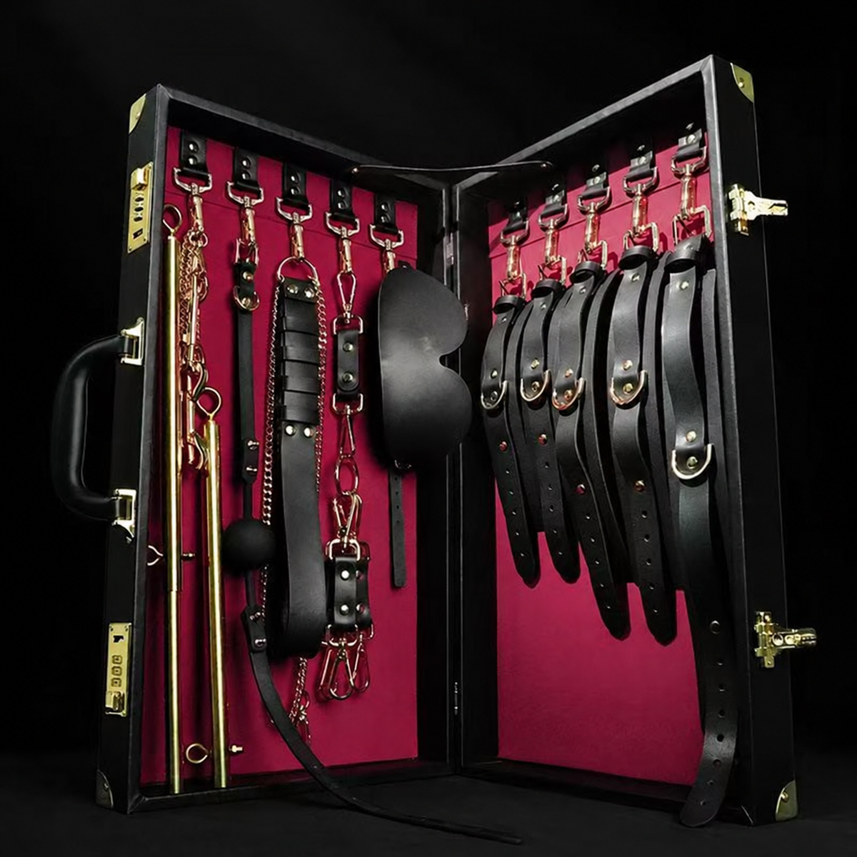 Deluxe Lockable Briefcase Bondage & Restraint Kit