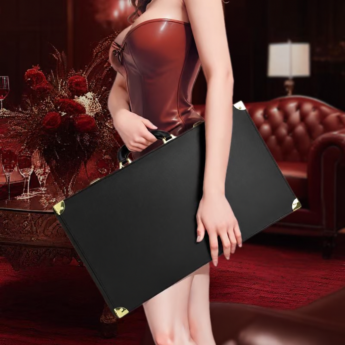 Deluxe Lockable Briefcase Bondage & Restraint Kit