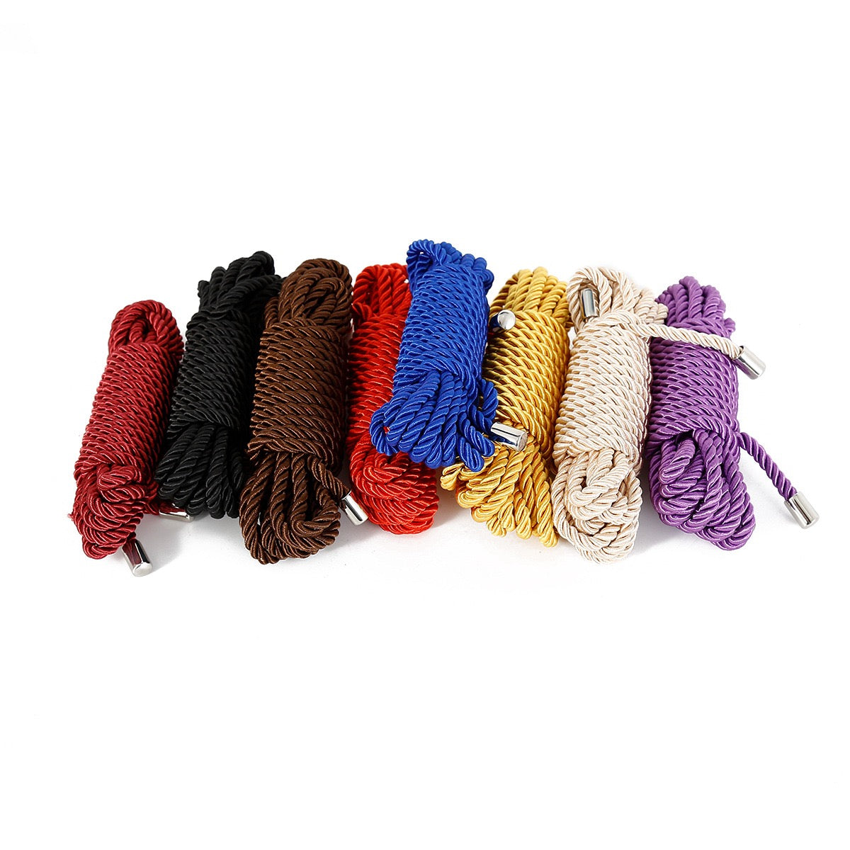 Luxury Silky Shibari Bondage Rope with Metal Aglets